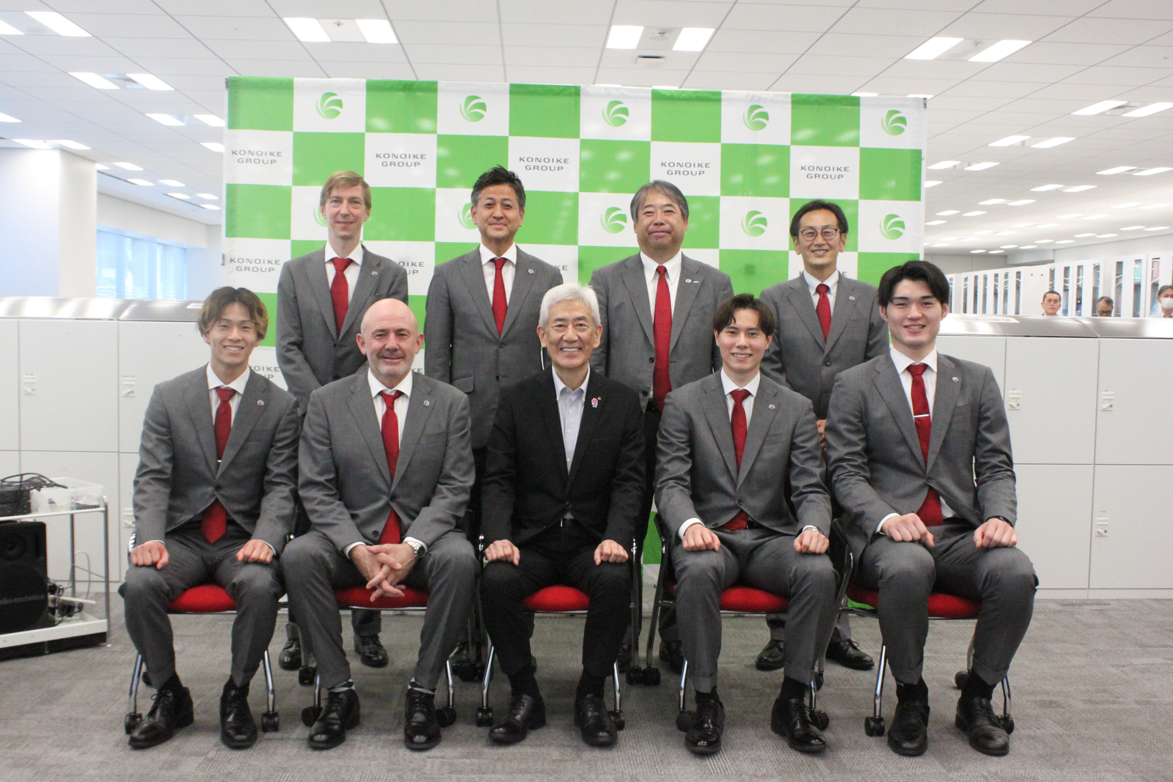 サンバーズご来社　集合写真