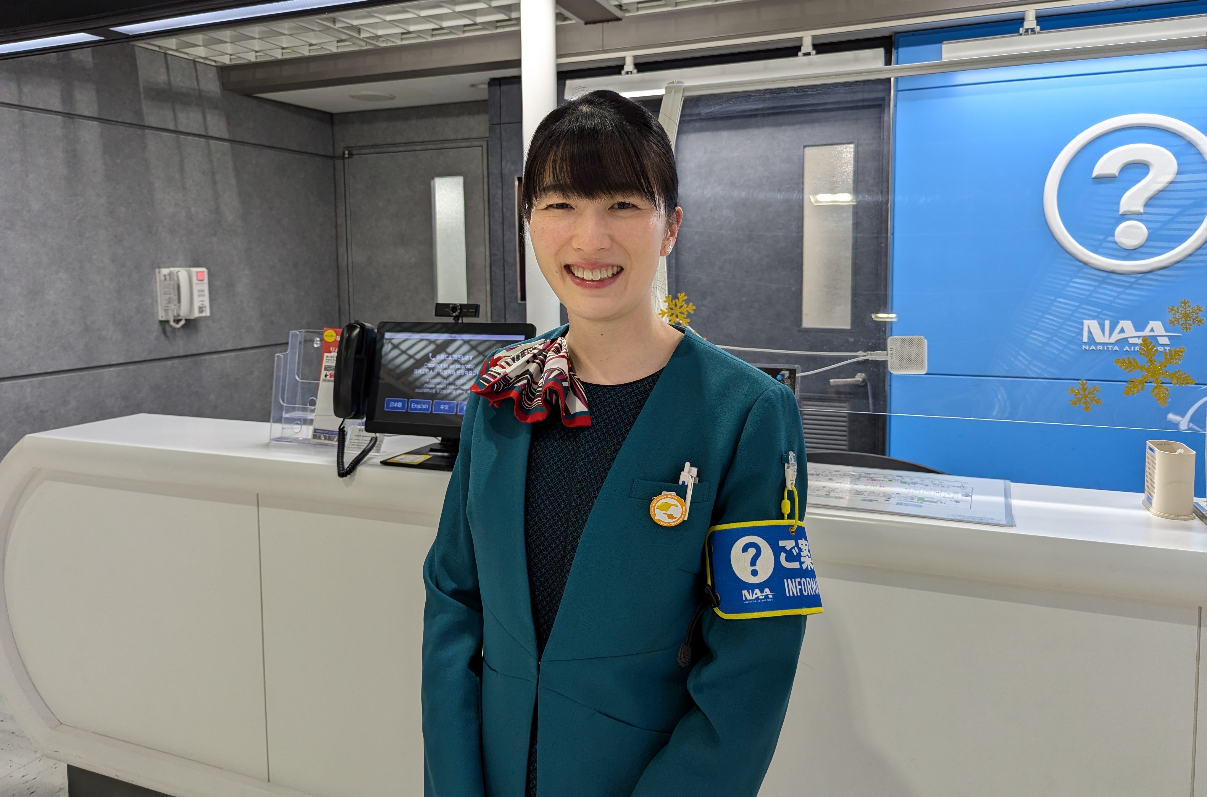 空港ターミナルサービス(株) 旅客案内業務部　花澤　杏実