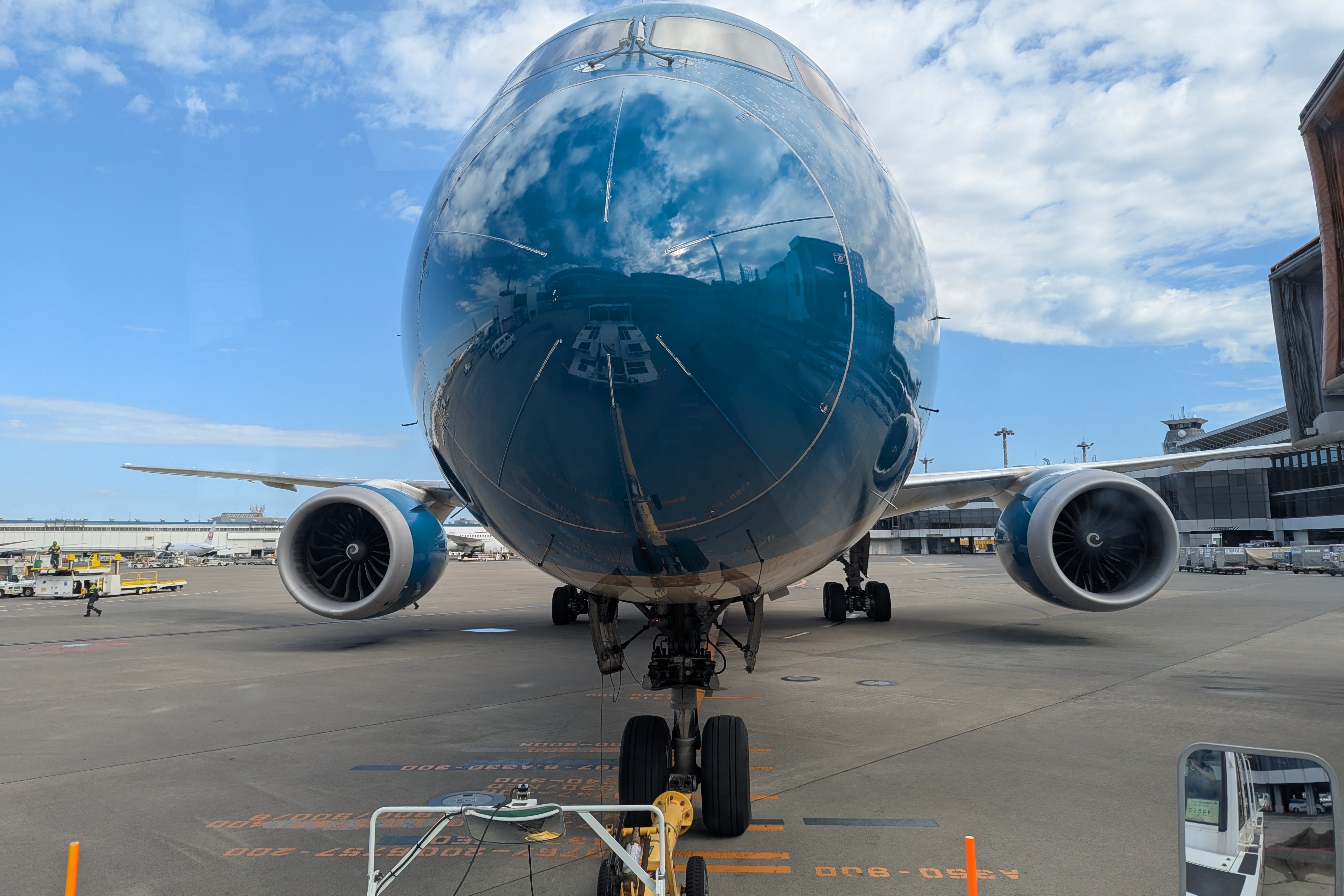 トーイングカーから見える景色