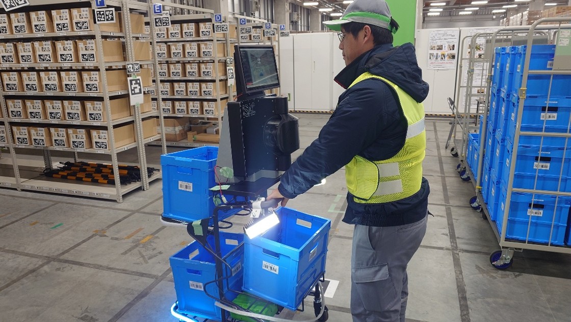 技研ICでの実証実験の様子